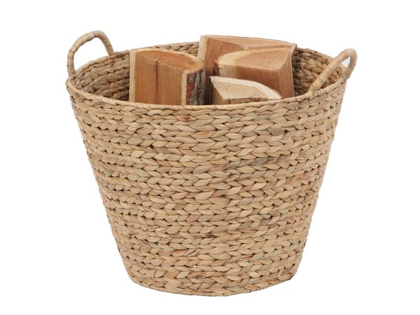 Panier à bûches naturel LE MARQUIER Pipa L.44 X H.34 cm