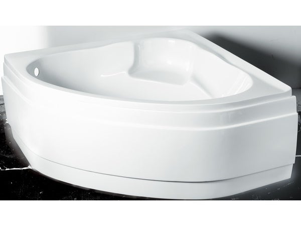 Tablier de baignoire L.135x l.135 cm blanc Nerea