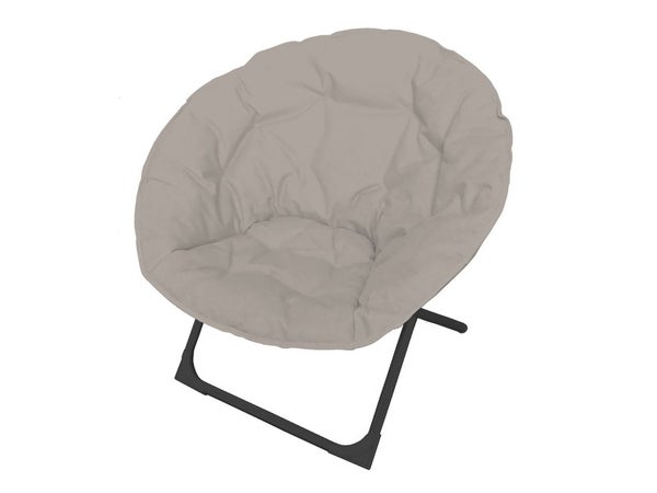 Fauteuil de jardin Moon en acier beige