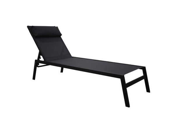 Bain de soleil en acier Riba gris