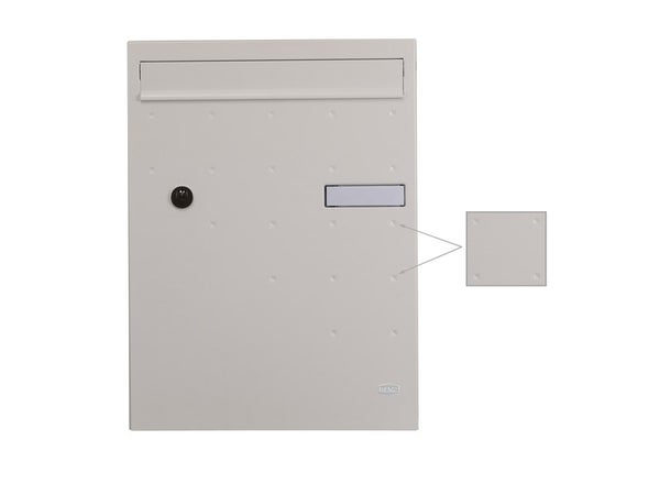 Boîte À Colis Normalisée 1 Porte Extérieur Renz Acier Blanc Mat