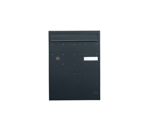 Boîte À Colis Normalisée La Poste 1 Porte Extérieur Renz Acier Anthracite Mat