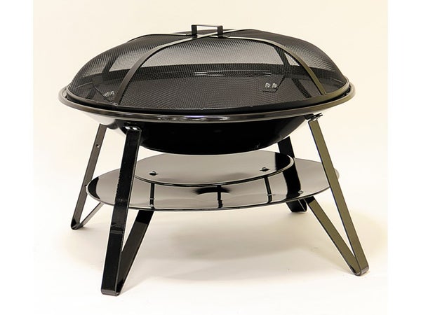 Brasero charbon de bois Déco de terrasse, noir