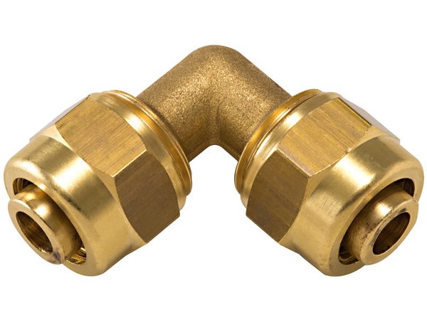 Raccord Coudé 90° À Compression Laiton D.20 Pour Tube En Per