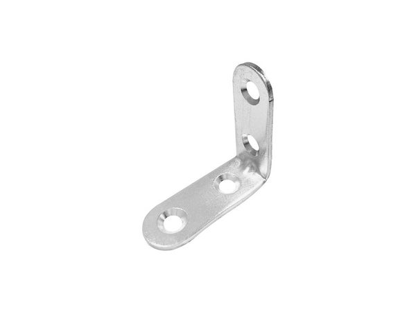 Equerre de chaise en fer zingué, H.4 cm