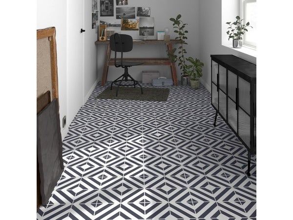 Dalle Pvc Clipsable Carreau De Ciment Gerflor Dalle PVC adhésive effet carreaux de ciment