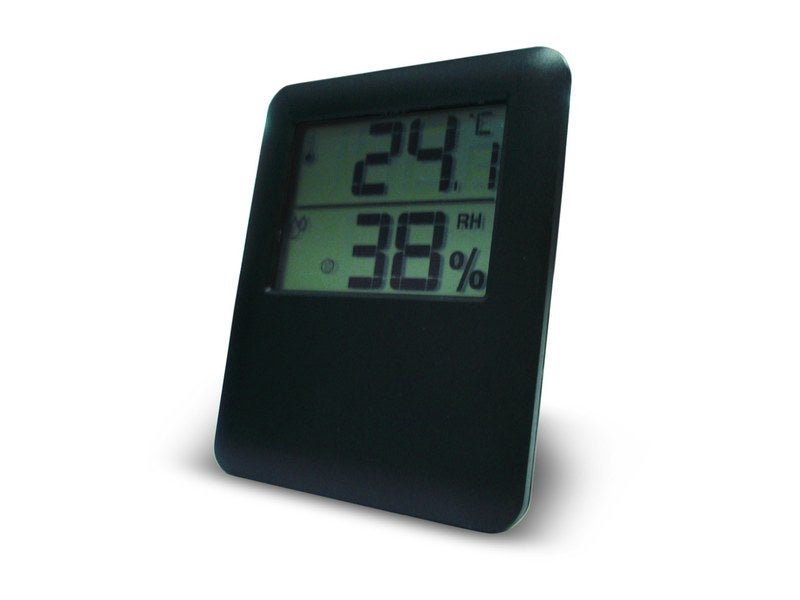 Thermomètre hygromètre intelligent Wi-Fi pour environnement intérieur,  affichage température, humidité, contrôle à distance et alarme pour bureau,  salon et hôtel : : Jardin