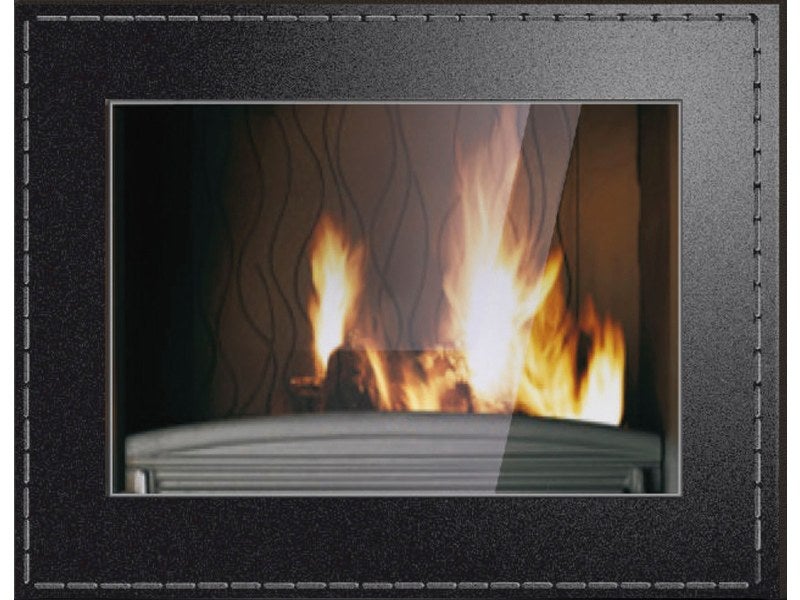 Poêle à bois encastrable Cuir 900, INVICTA, 14 kW anthracite