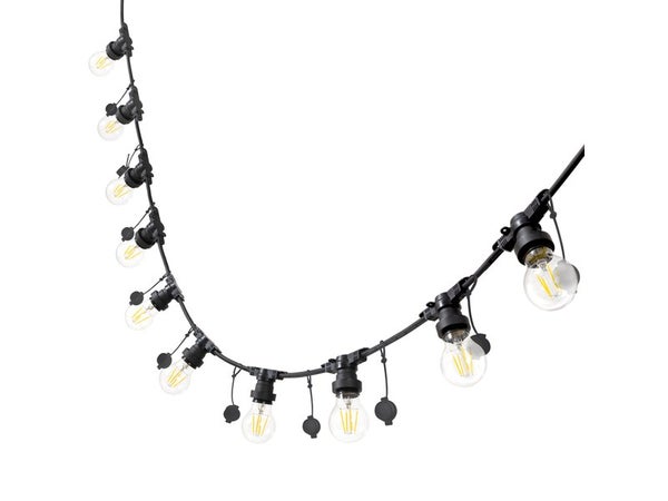 Guirlande extérieure E27 10 ampoule blanc chaud SEGOYA prolongeable INSPIRE