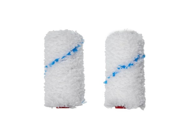 Lot de 2 mini manchons peinture pour mur lisse, DEXTER, l.60 mm