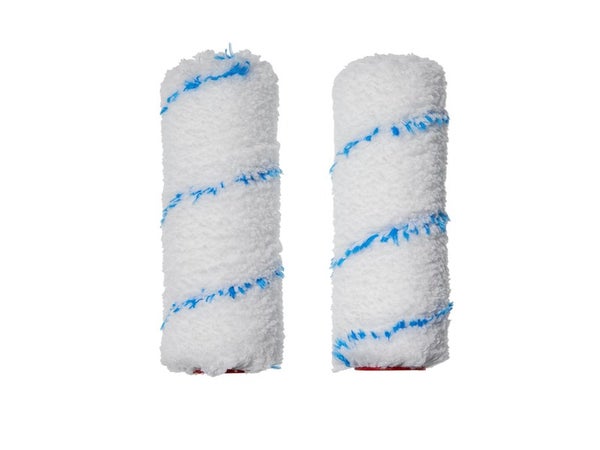 Lot de 2 mini manchons toute peinture pour mur lisse, DEXTER, l.120 mm