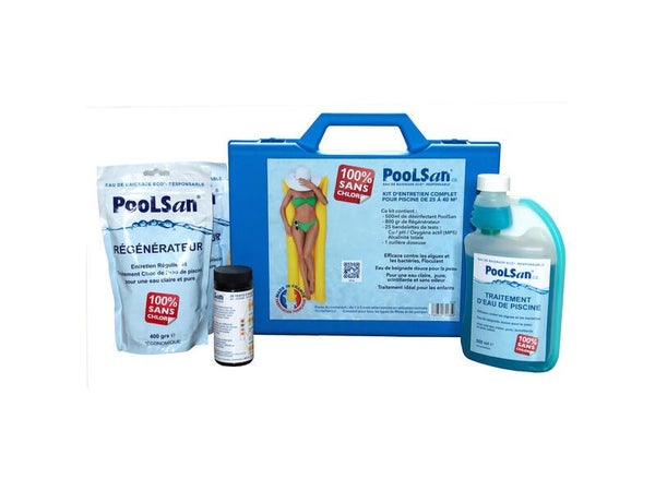 Kit d'entretien N2 pour piscine POOLSAN,100% sans chlore 1.5 kg