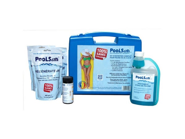 Kit d'entretien N3 pour piscine POOLSAN 100% sans chlore 2 kg
