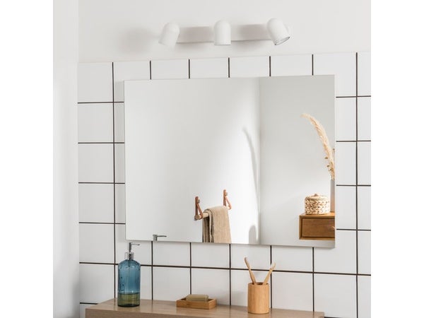 Rampe 3 Spots, Essentiel, Métal Blanc, Inspire Doli