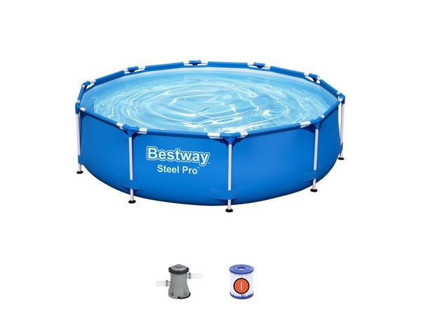 Piscine hors-sol tubulaire BESTWAY, diam. 3.05 x 0.76 m