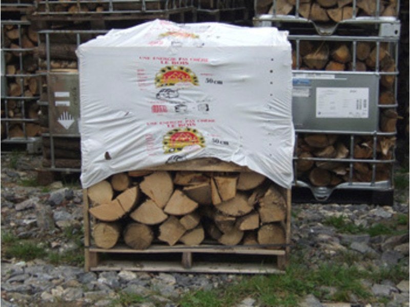 Palette de 1st de bois de chauffage 33cm spécial barbecue - sec séchoirs -  prêt à l'emploi 