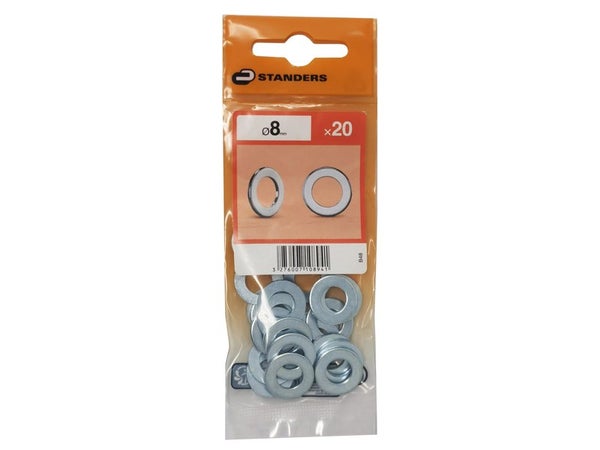 Rondelles Acier Carbone Zingué, Diam.8.4 Mm Standers
