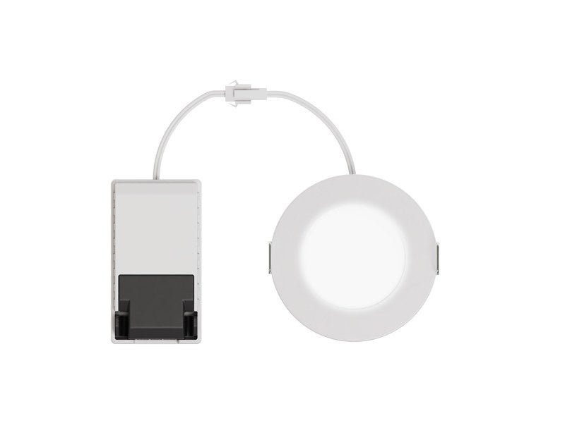 Spot LED Encastrable Rond 15 W - Panneau De Cloison Sèche - Blanc Chaud - 27 Mm - Profondeur D'encastrement 230 C - IP44 - 2062