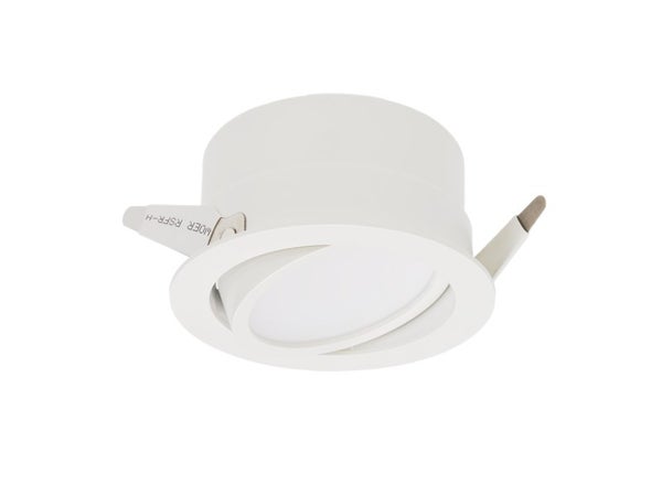 Spot À Encastrer Lindi Led Intégrée, Changement Blancs, Inspire Rond Blanc