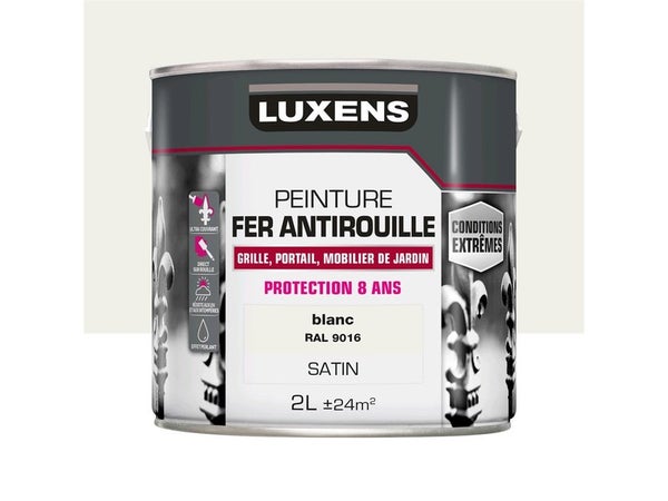 Peinture Fer Extérieur Luxens Blanc Satiné 2 L