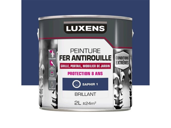 Peinture Fer Extérieur Luxens Saphir 1 Glossy 2 L