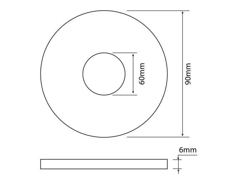 Joint wc pour réservoir Sas L.9 X H.0.5 X P.6 cm