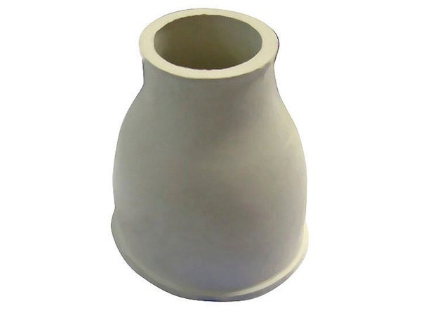 Cône wc double caoutchouc, L.65 x l.35 mm blanc