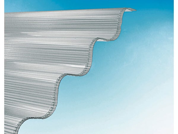 Plaque De Toiture Grande Onde Polycarbonate Cellulaire L.0.92 X L.2.5 M Sedpa