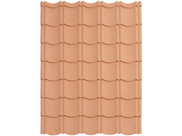Plaque Aspect Tuile Easy Tuile Acier Terracotta L.0.86 X L.1.14 M Standard