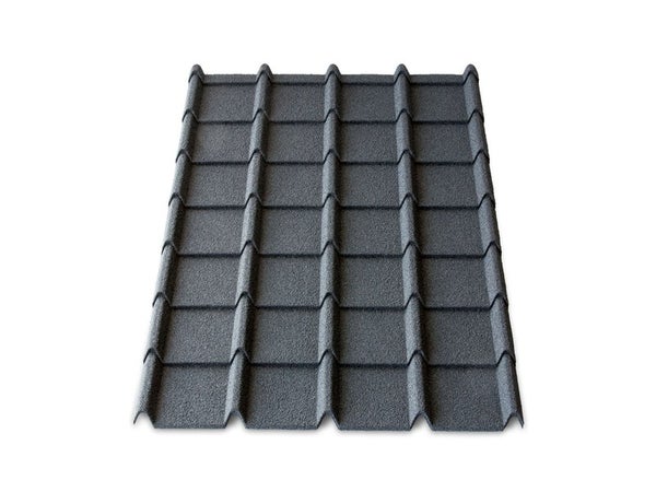 Plaque De Toiture Easy Tuile Acier Galvanisé Anthracite L.0.83Xl.1.12M Linea