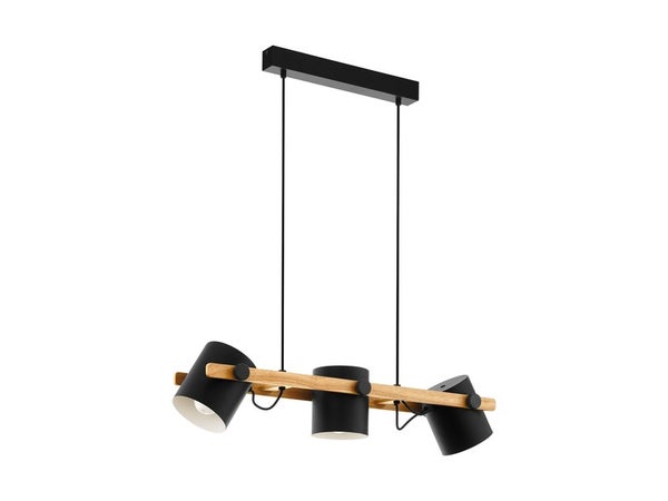Suspension, Industriel Acier Inoxydable Eglo Hornwood 3 Lumière(S)