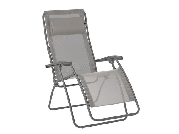 Relax de jardin LAFUMA MOBILIER Relax clip batyline en acier beige