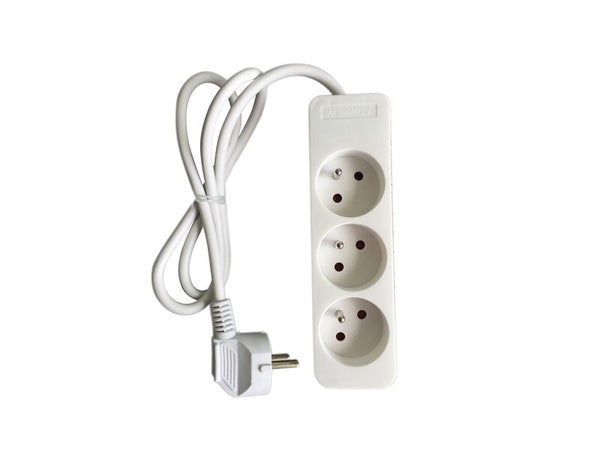 KOPPLA Multiprise 5 prises + 2 ports USB, blanc, 3.0 m. IKEA