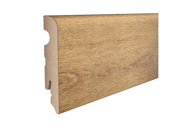 Plinthe à clipser ou à coller en MDF, ARTENS, H.7.8 L.2.4 m x l.240 cm décor 13