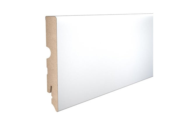 Plinthe MDF carré 15 x 98 x 2400 ARTENS blanc