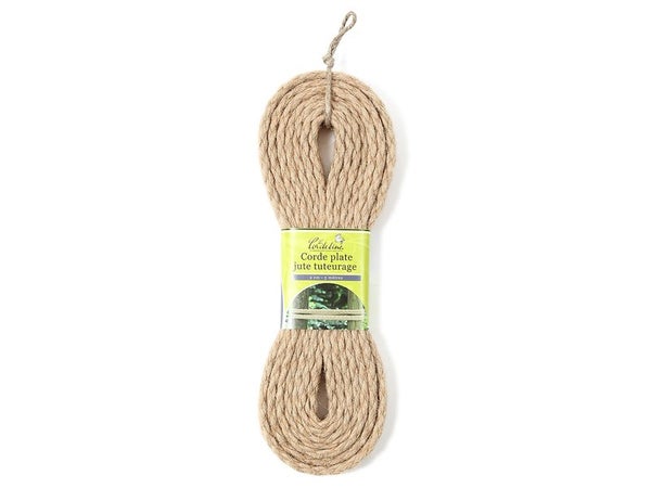 Corde Plate En Fibre De Jute La Cordeline, L.5 M