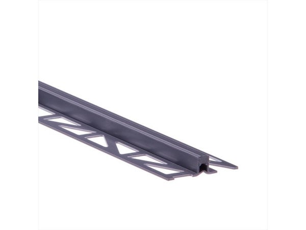 Joint De Dilatation Et Fractionnement Sol Gris Moyen Mat Pvc L.250 Cm X Ep.11 Mm