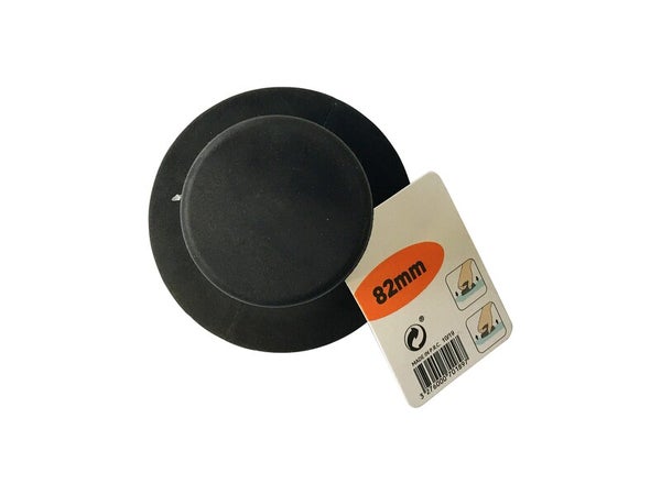 Ventouse Simple En Caoutchouc Noir, Diam.82 Mm