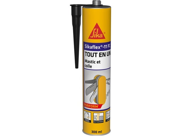 Mastic colle Sikaflex 11FC, SIKA, 300 ml noir