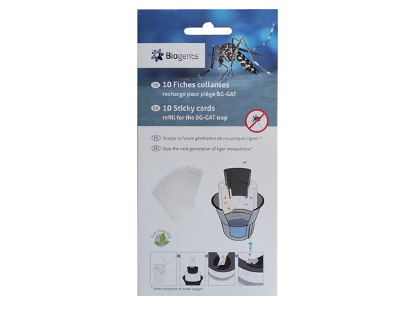 Lot de 10 fiches autocollantes pour piège anti-moustiques BG-GAT