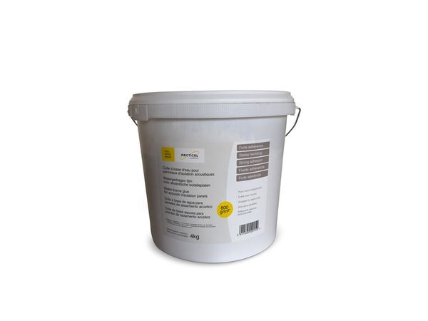 Colle En Pot Pour Panneaux Acoustique À Base D'Eau, 4Kg