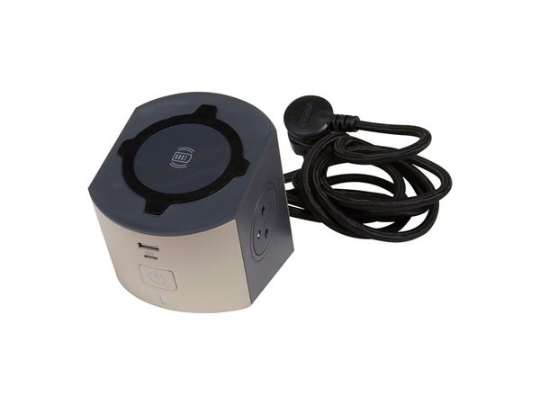 Multiprise Usb Filaire Compact, 2 Prises Noir Legrand