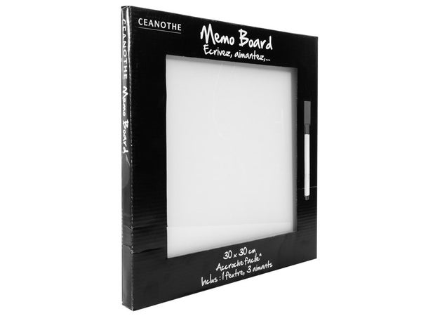 Mémo Board Blanc, 30X30 Cm