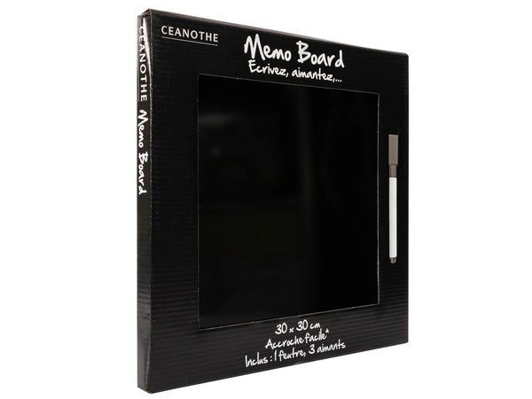 Mémo Board Noir, 30X30 Cm