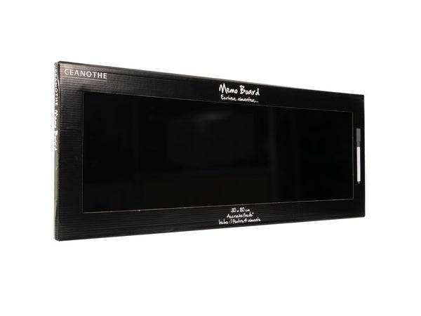 Mémo Board Noir, 30X80 Cm