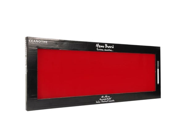 Mémo Board Rouge, 30X80 Cm