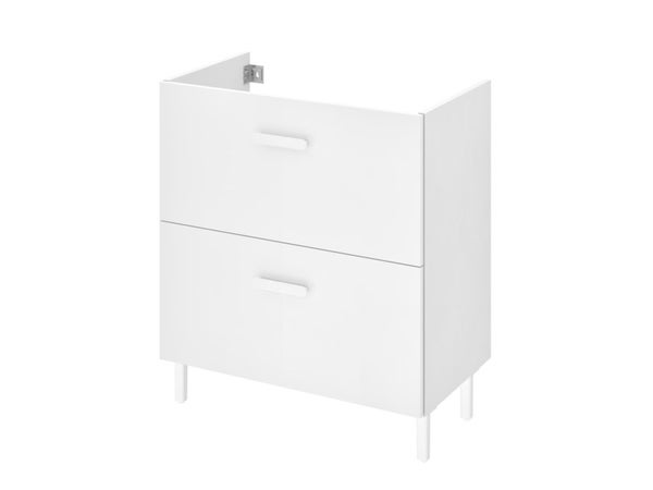 Meuble sous-vasque l.70 x H.67 x P.40 cm, blanc, Easy