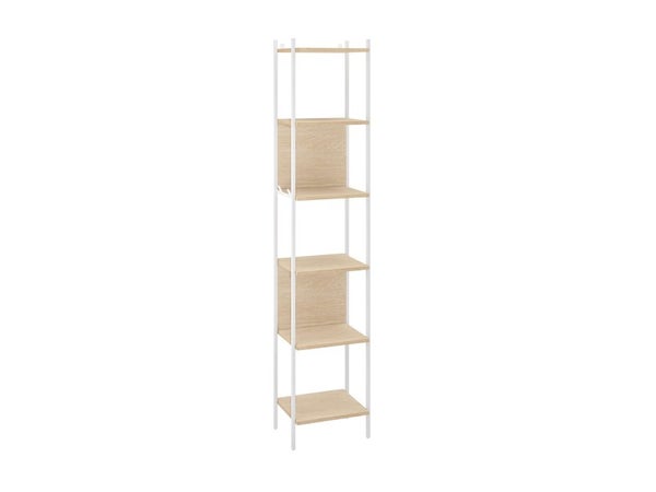 Etagère l.40 x H.184 x P.32 cm, effet chêne naturel, Easy