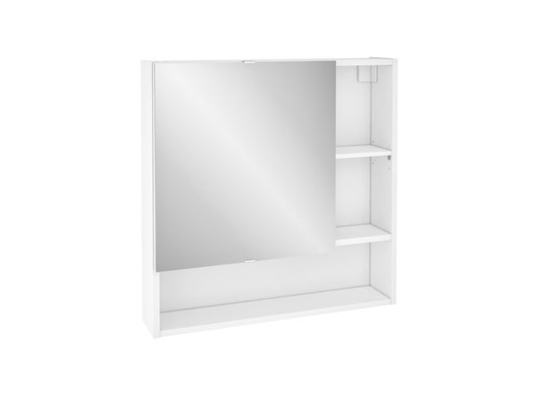 Armoire de toilette l.70 cm H.70 cm P.16.3 cm, blanc, SENSEA Easy