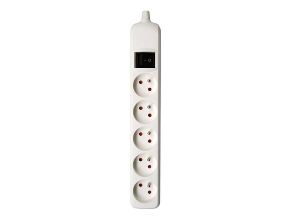 Multiprise À Câbler, 5 Prises Blanc Lexman